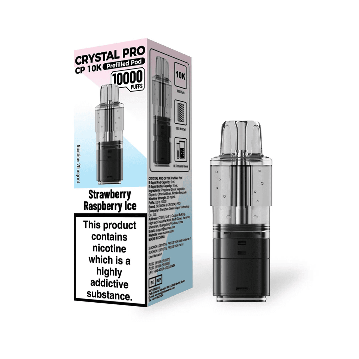 Crystal Pro CP 10k Replacement Pods Box of 5