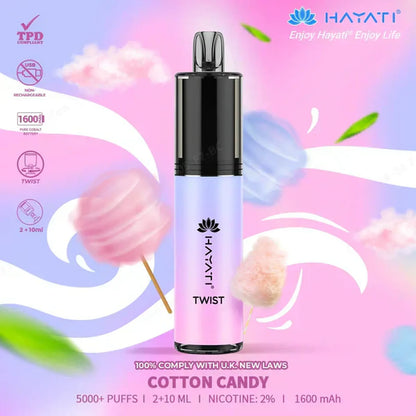 Hayati Twist 5000 Puffs Prefilled Vape Pod Kit - Box of 5