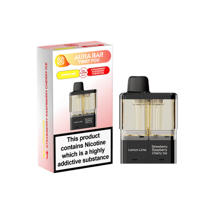 Aura Bar Twist 40k Replacement Pods - Pack of 5 Available In Dual Flavour