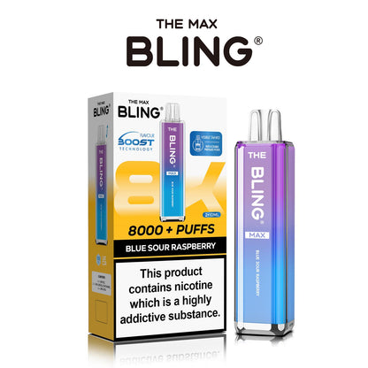 Flavour of Crystal Bling Max 8000 Pod Kit, available in Wholesale Box of 5 at wholesale