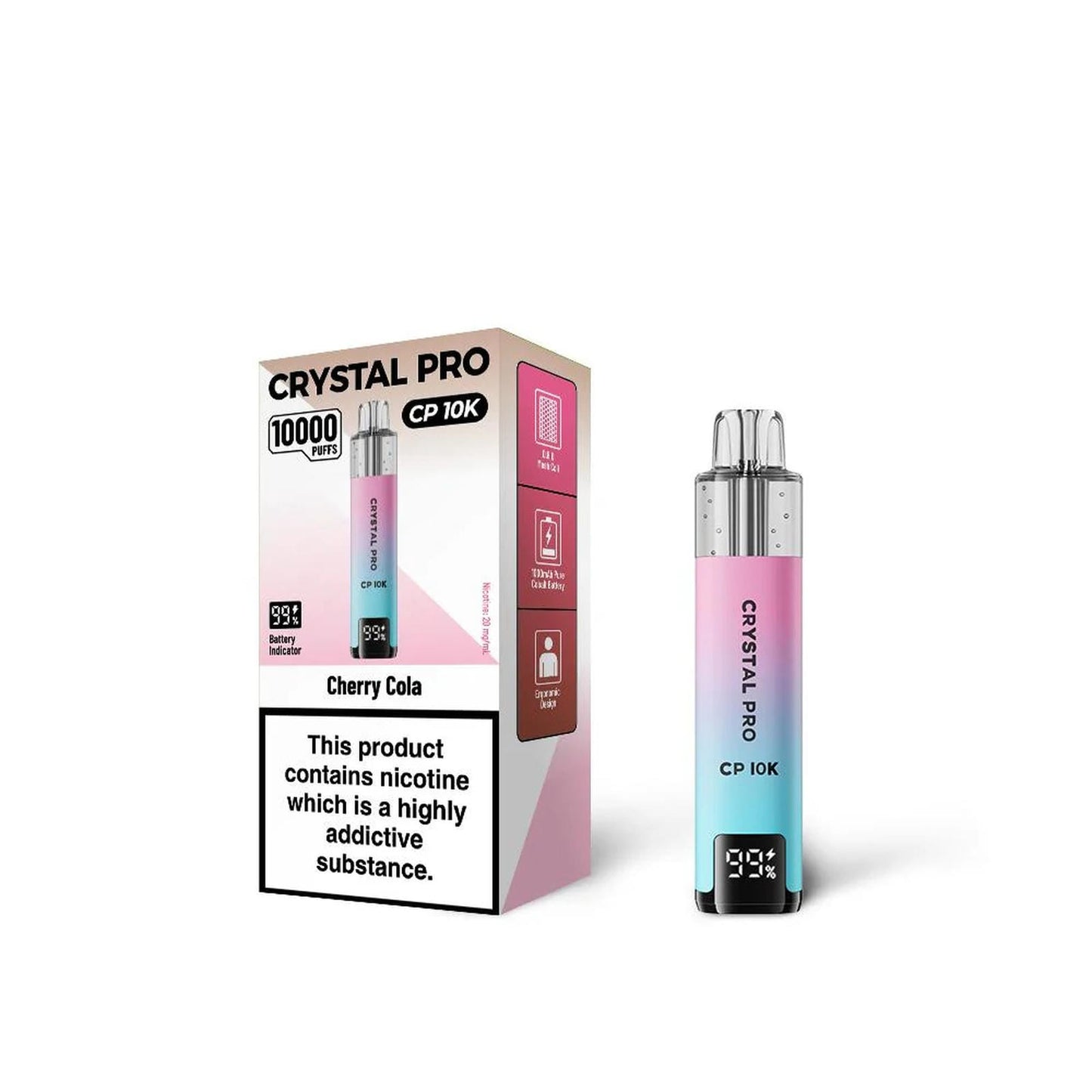 Crystal Pro 10000 (CP10K) Prefilled Pod Kit - Box of 5