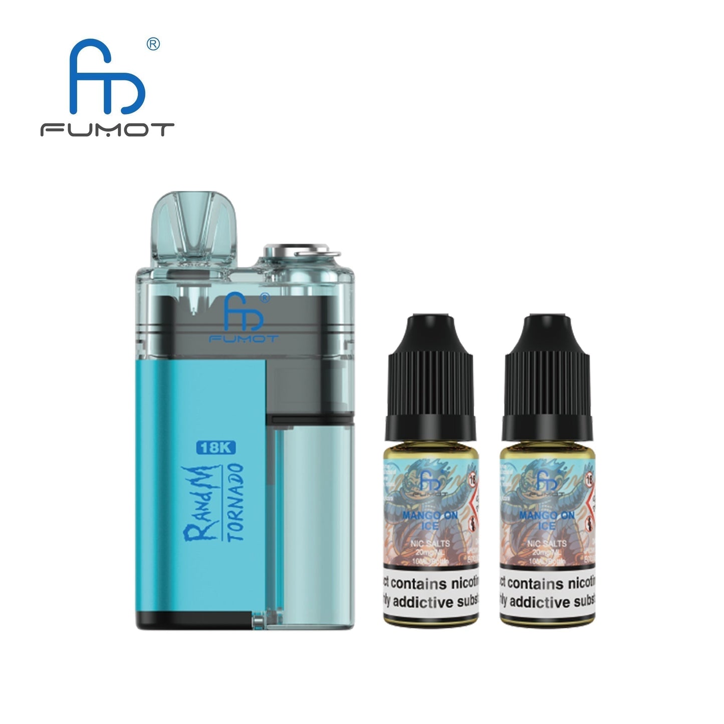 Fumot RandM Tornado 18000 Pre-Filled Pod Kit - Box of 5 in Mango Ice Flavour at wholesale