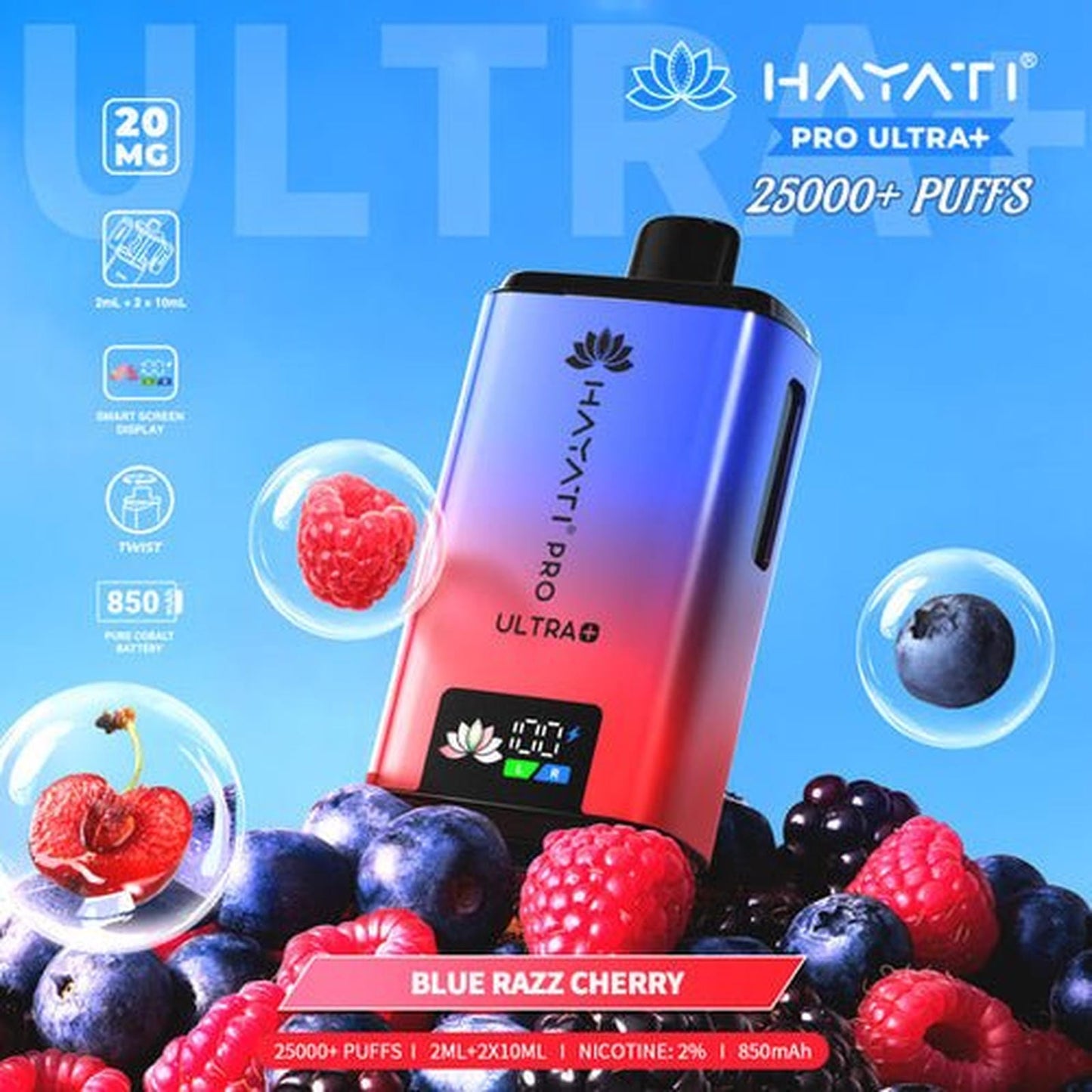 Hayati Pro Ultra Plus 25000 Prefilled Pod Kit - Box of 5