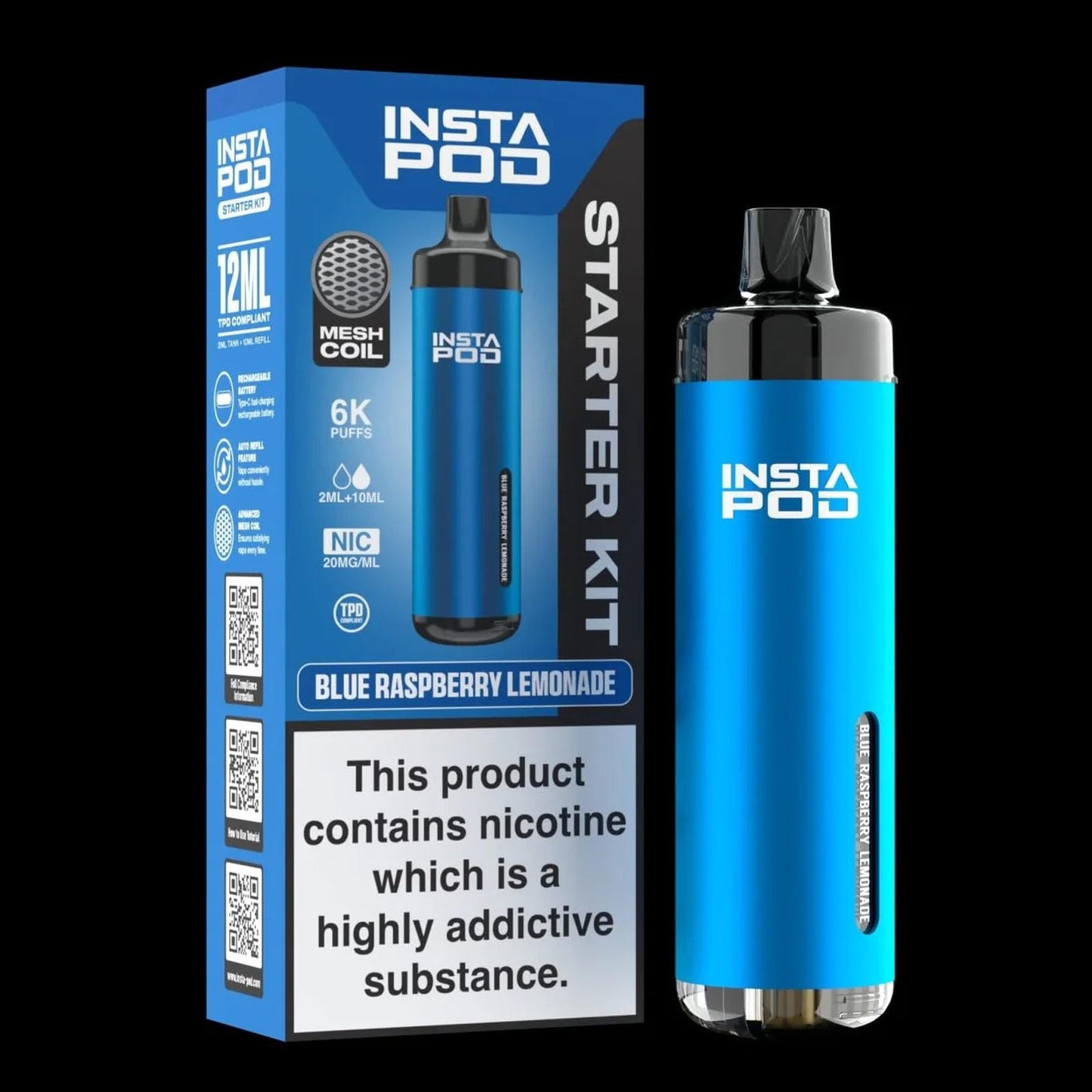 Insta Pod 6000 Prefilled Pod Vape Kit - Box of 5