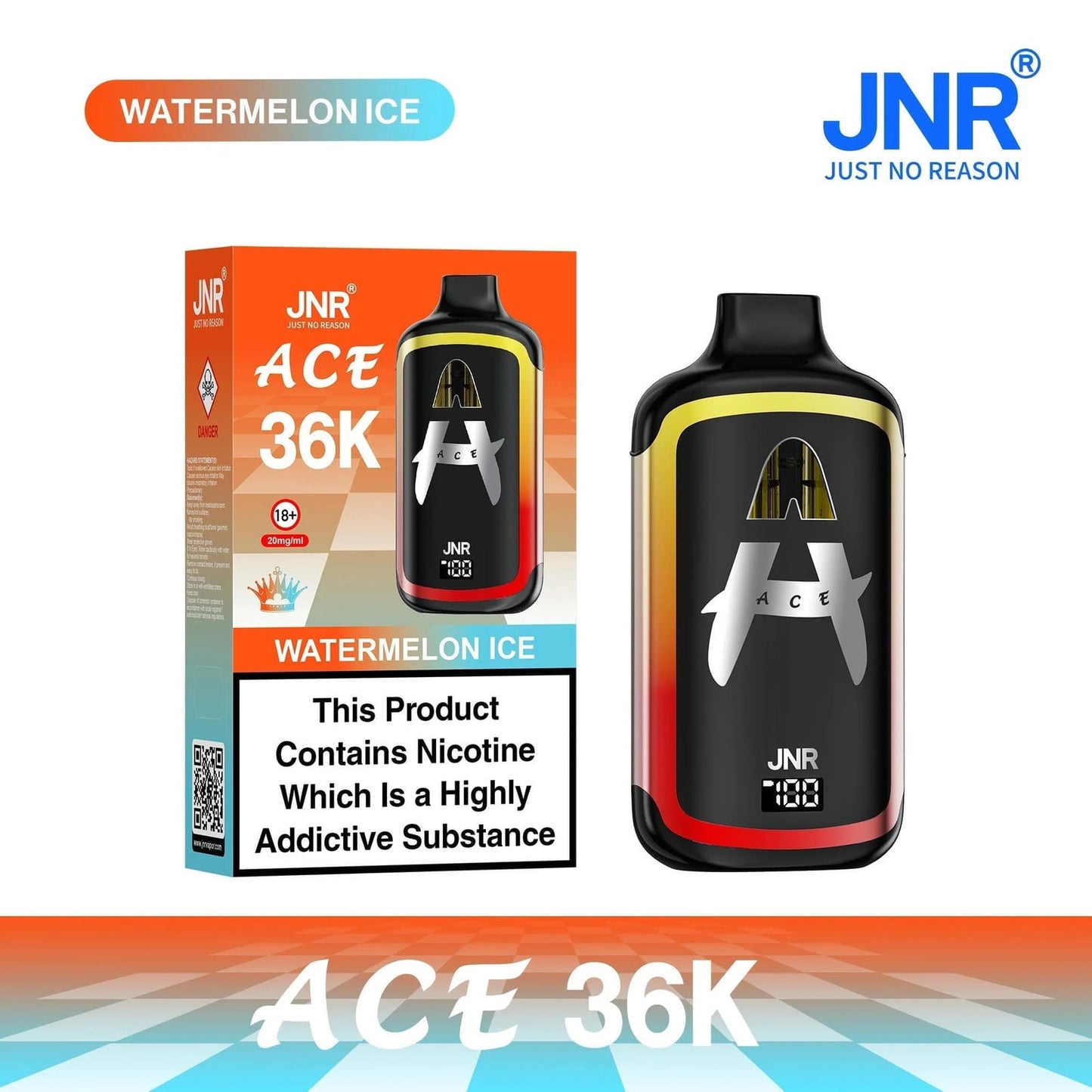 JNR Ace 36K Puffs Prefilled Vape Pod Kit - Box of 5