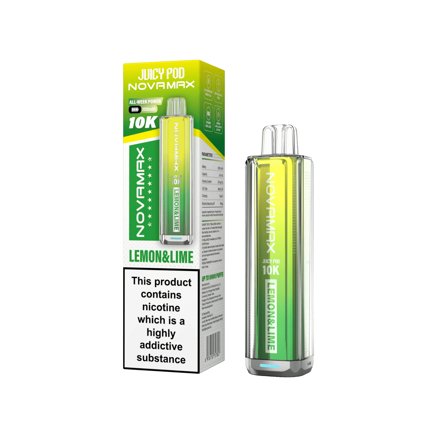 Juicy Pod Novamax 10k Prefilled Pod Vape Kit - Pack of 5