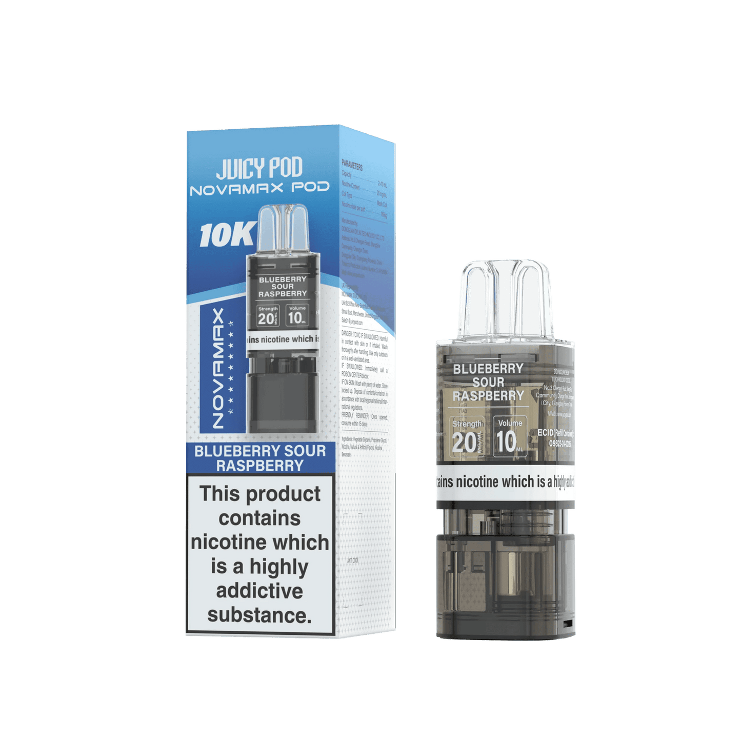 Juicy Pod Novamax 10K Replacement Pods - Pack of 10