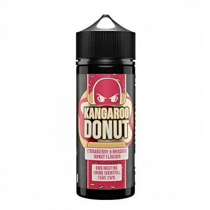 Kangaroo Donut 100ml Shortfill E Liquid, Strawberry Rahuberb Flavour 