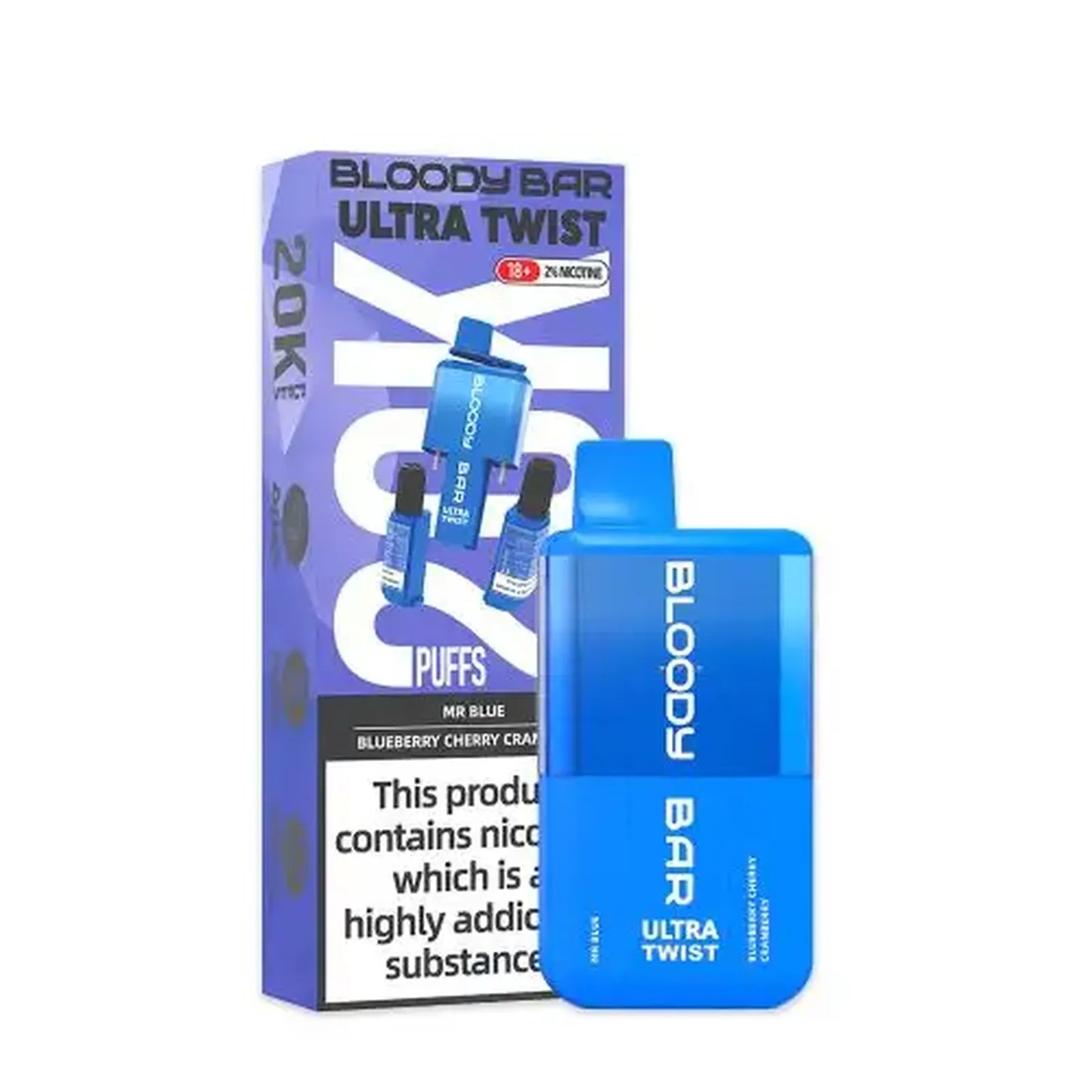 Bloody Bar Ultra Twist 20000 Prefilled Vape Pod Kit - Box of 5