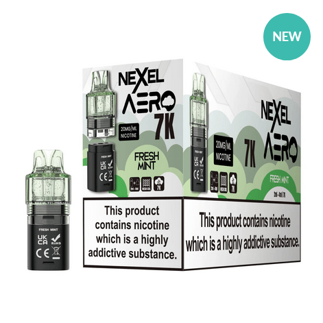 Nexel Aero 7K Prefilled Replacement Pods - Pack of 10