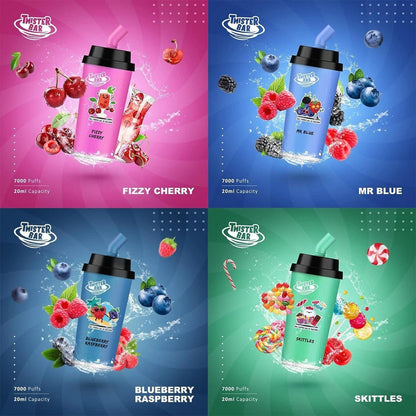 Twister Bar 7000 Puff Prefilled Vape Pod Kit - Box of 10