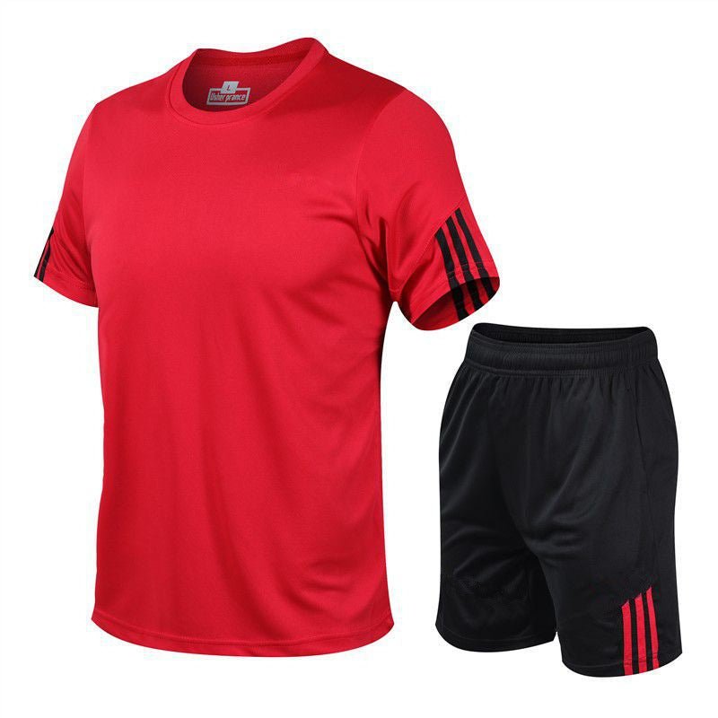 Men Sports Suit Track Suit Running Suit Gym Two Piece Quick Drying Clothes - Image 6