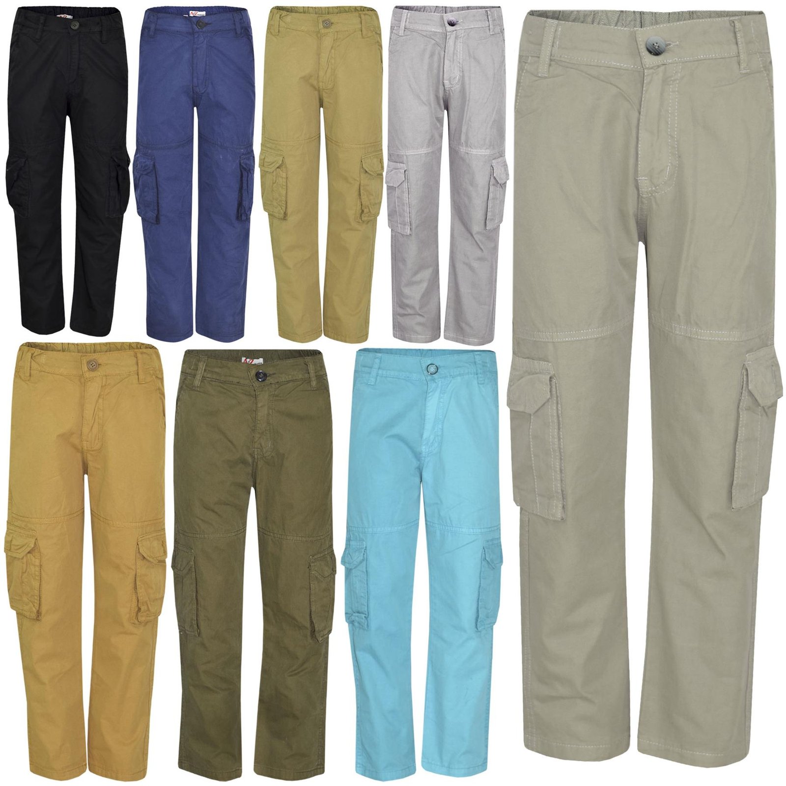 Kids Boys Youth BDU Ranger 6-Pocket Combat Cargo Trousers