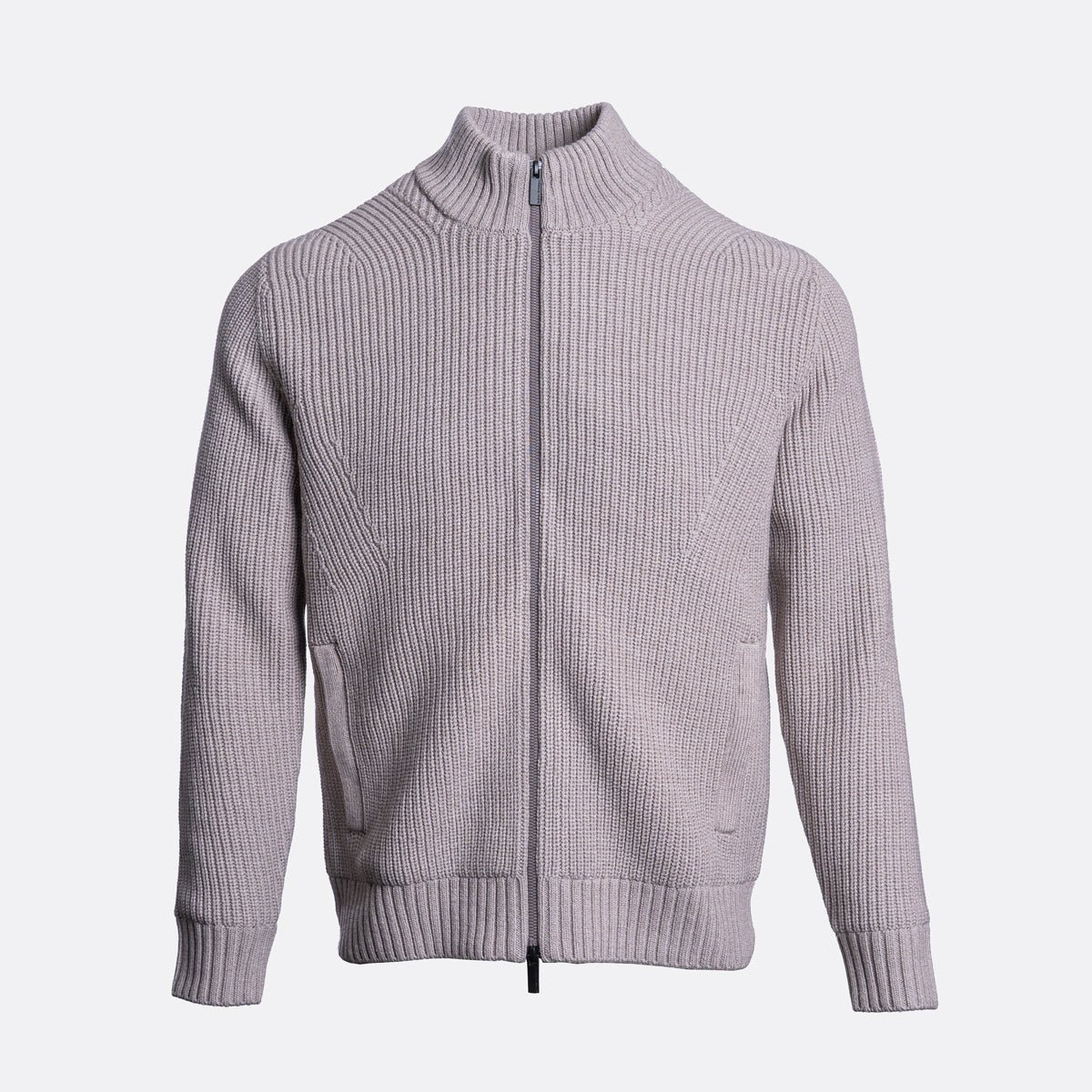 Cardigan w/ Lining – Beige Melange