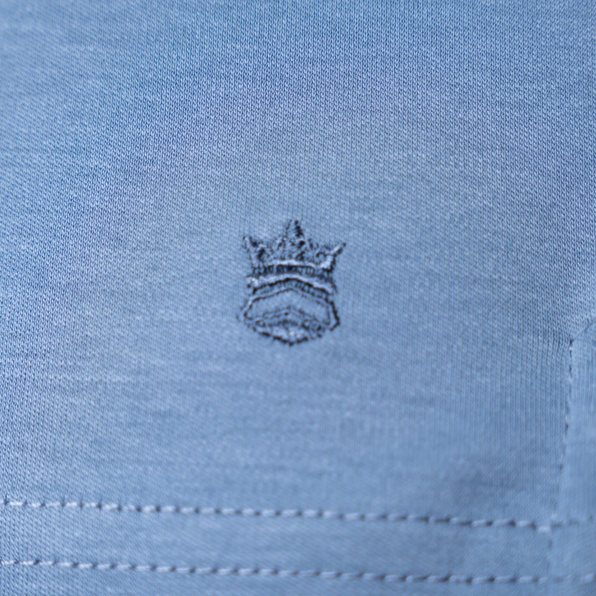 Liquid Cotton T-Shirt - Steel Blue - Image 3