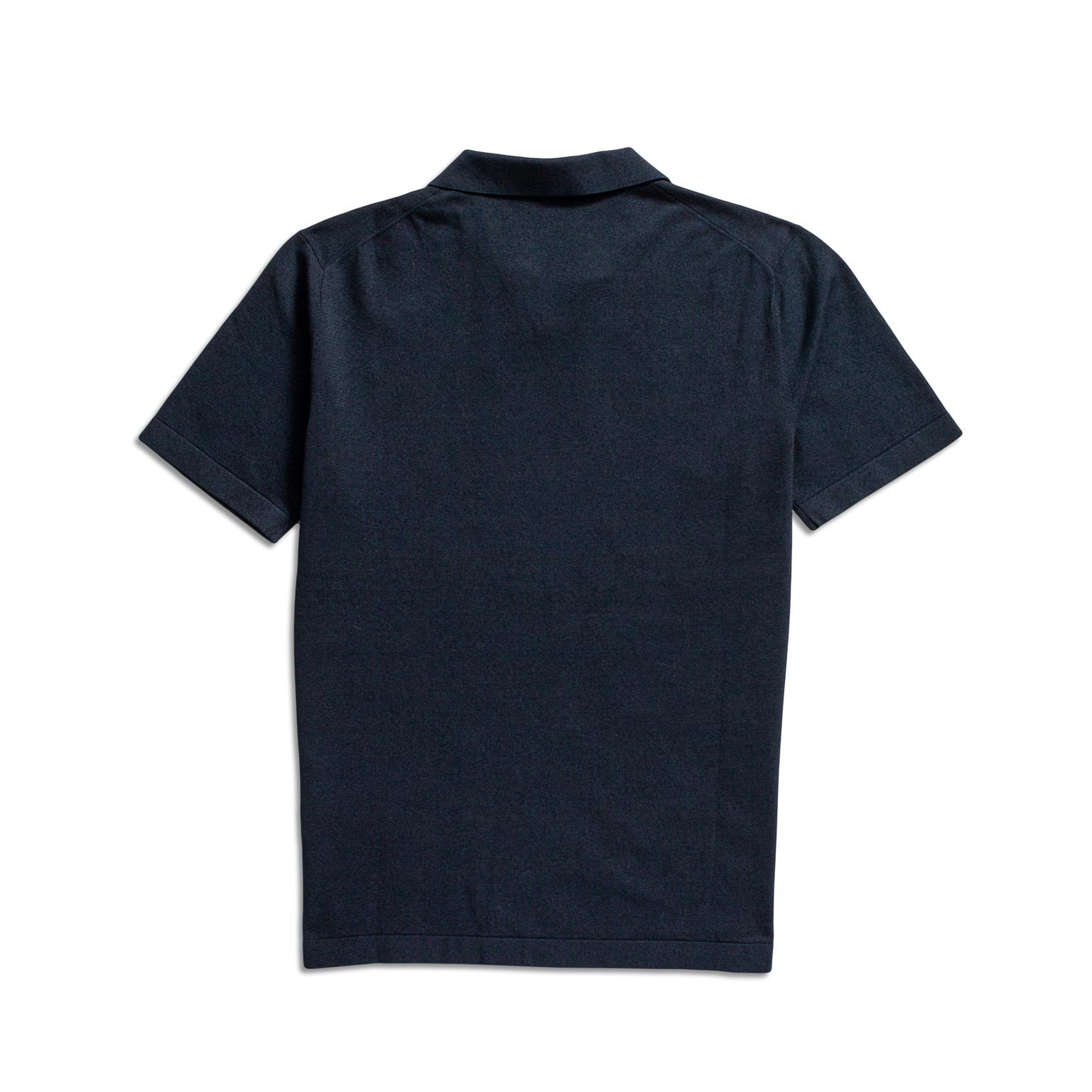 Buttonless California Cotton Polo – Navy - Image 2