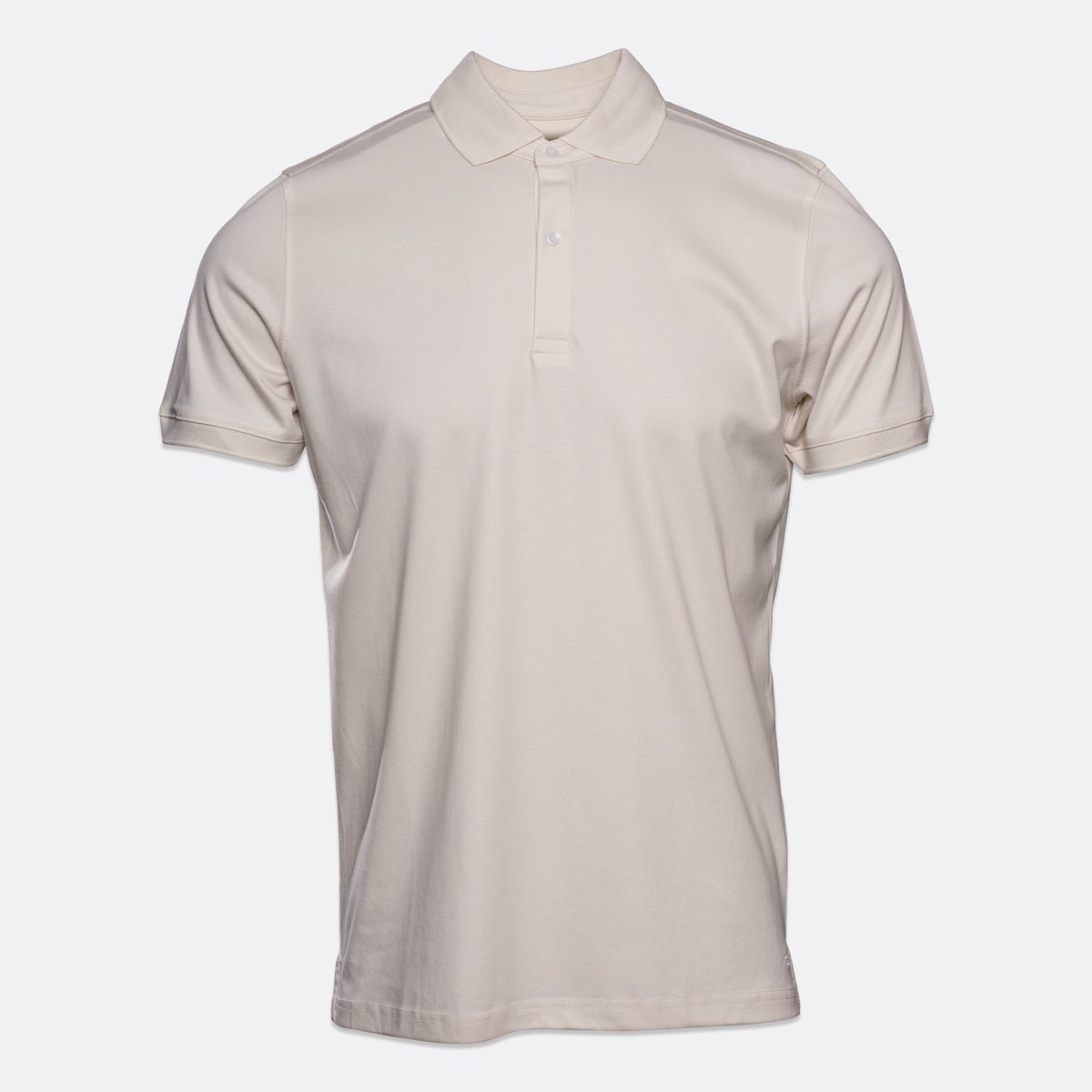 Stretch Cotton Polo – Off White