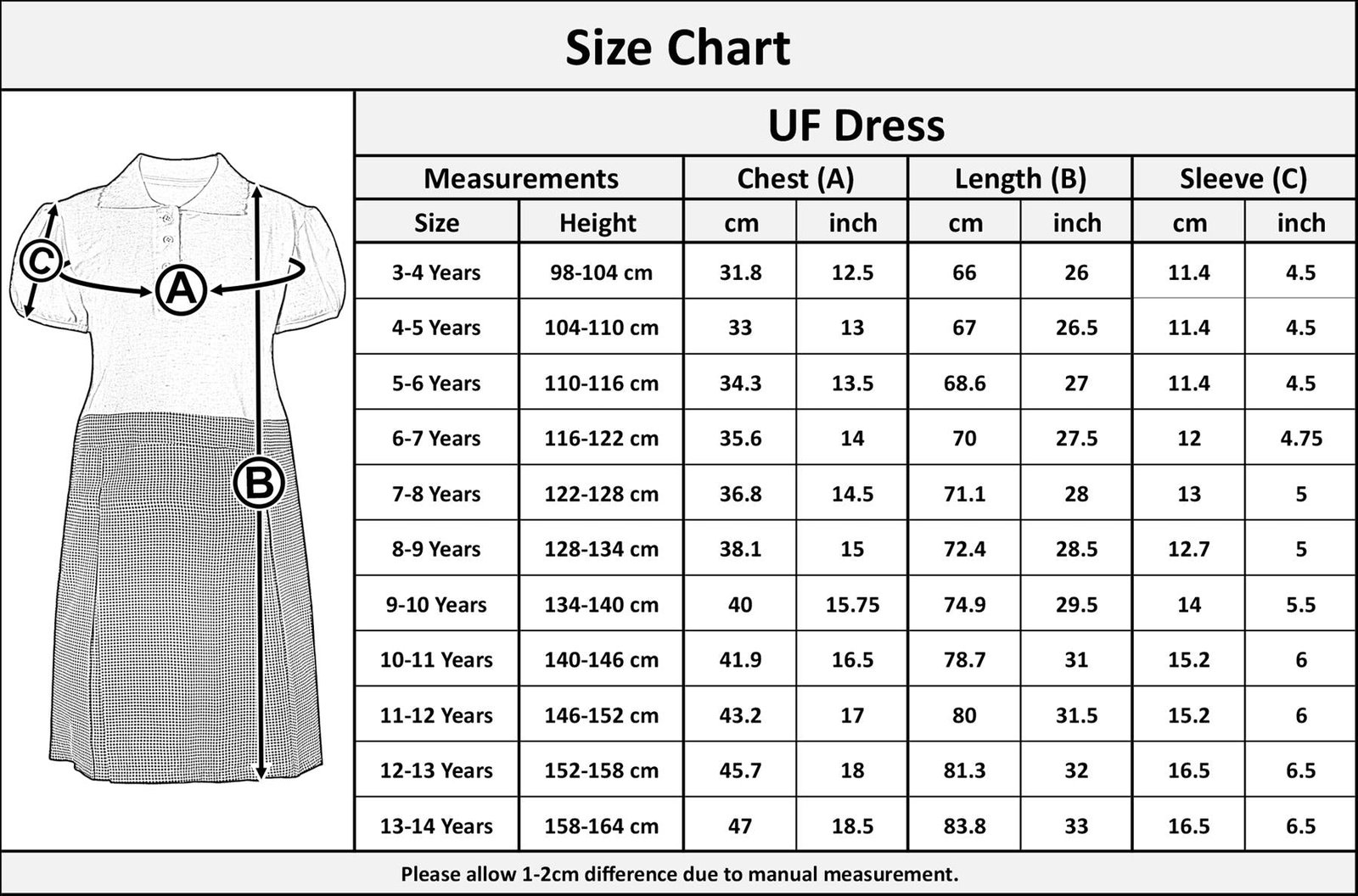 Kids Girls 2 Pack School Uniform Dress Gingham Pleated Comfortable Summer Dress - Image 2
