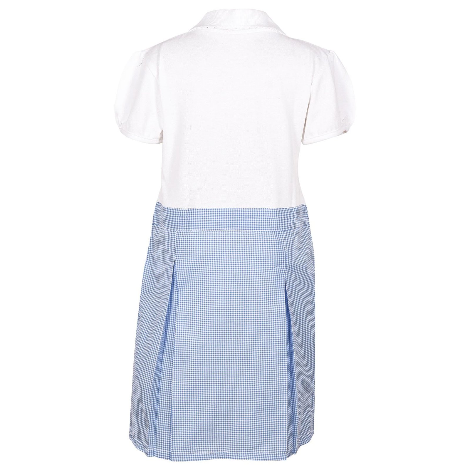 Kids Girls 2 Pack School Uniform Dress Gingham Pleated Comfortable Summer Dress - Image 8